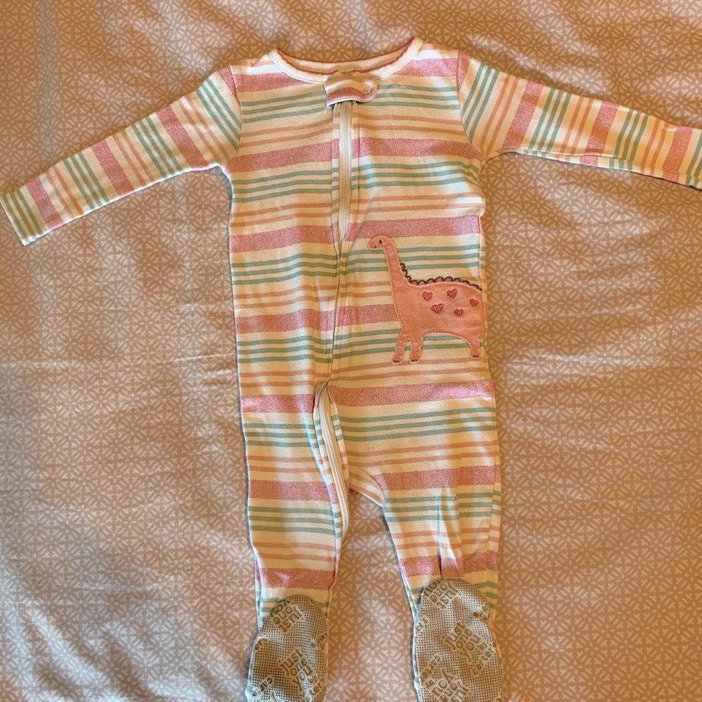 Size 12mo cotton footie pajamas